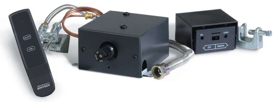Skytech AF-LMF/RVS Manual On/Off Gas Valve Kit with On/Off/Hi/Med/Lo Remote