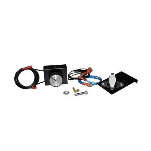 Fan speed control kit with rotary knob, wiring harness, and mounting bracket