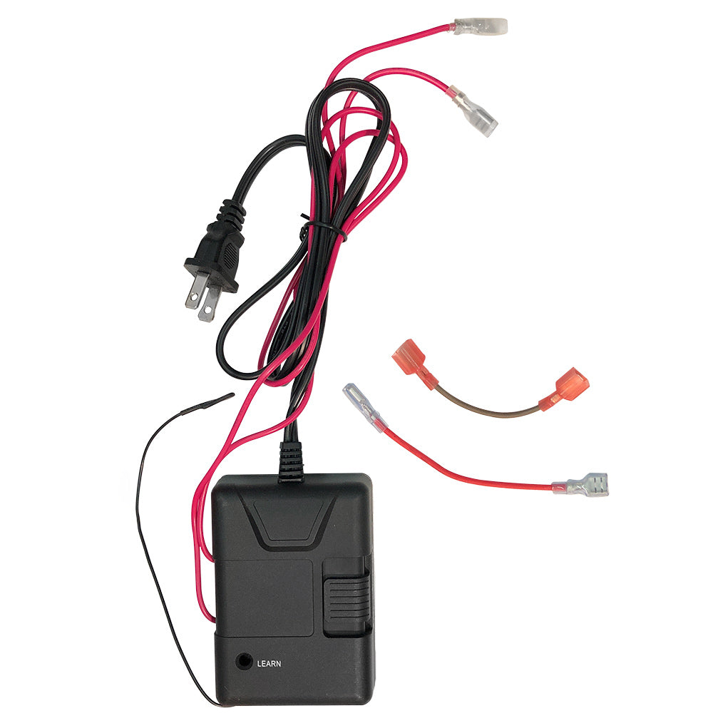 Skytech receiver box only with red/black cables, wall plug, and quick connectors