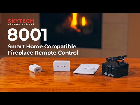 Skytech 8001 Smart Home Compatible Fireplace Remote Control with Transmitter and Receiver