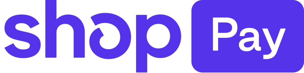 shop pay purple logo on white background
