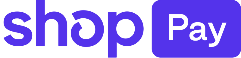 shop pay purple logo on white background